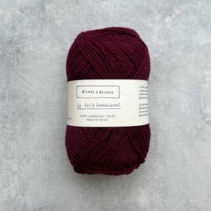 Le Petit Lambswool | Burgundy Grey