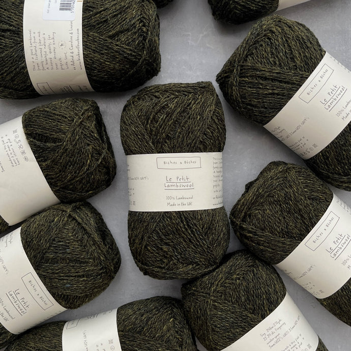 Le Petit Lambswool | Dark Green Grey