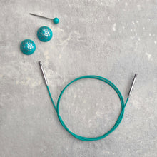 Načítať obrázok v galérii, KnitPro Swivel vymeniteľné lanko | 80 cm
