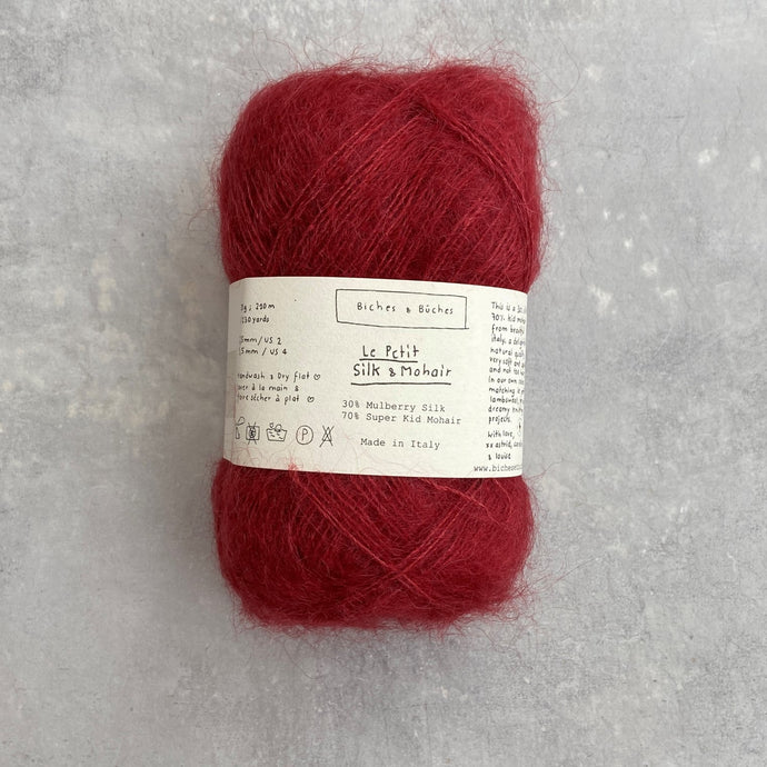 Le Petit Silk & Mohair | Dark Red