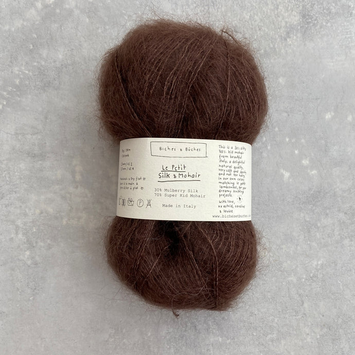 Le Petit Silk & Mohair | Dark Brown